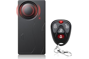 110dB Car Alarm System, Anti-Theft Vibration Alarm with 10 Levels Sensitivity Adjustable, Vehicle Anti-Theft Car Device, Wire