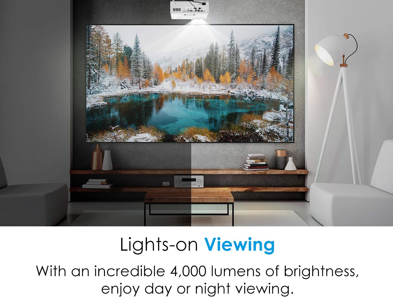 Optoma HZ39HDR Laser Home Theater Projector With HDR 4K Input 4000