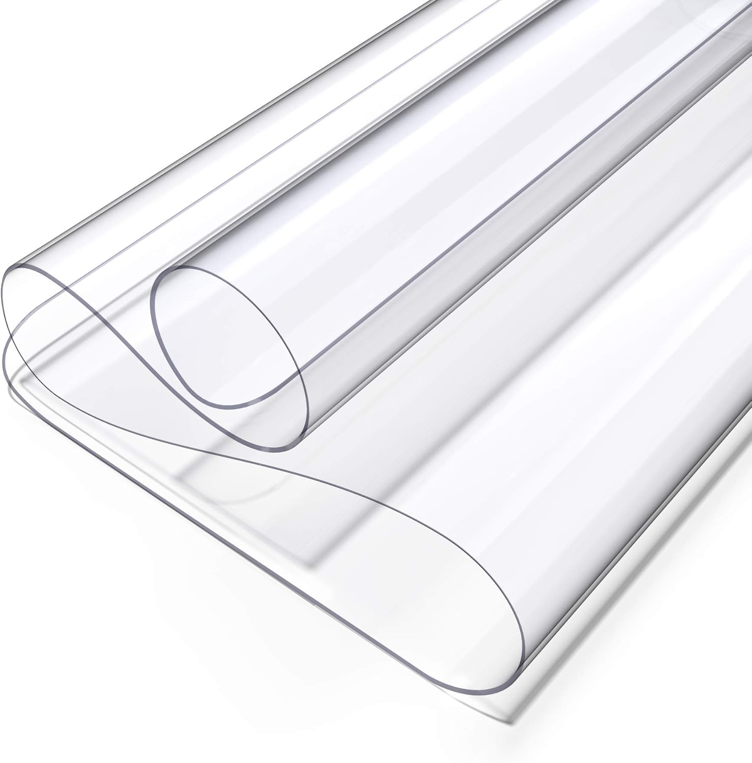 Clear Writing Desk Pad, Heat Resistant Waterproof PVC Round Edge Durable Desk Protect Mat, Anti-Static Writing Mat-31.5’’x15.7” Table Protector : Office Products
