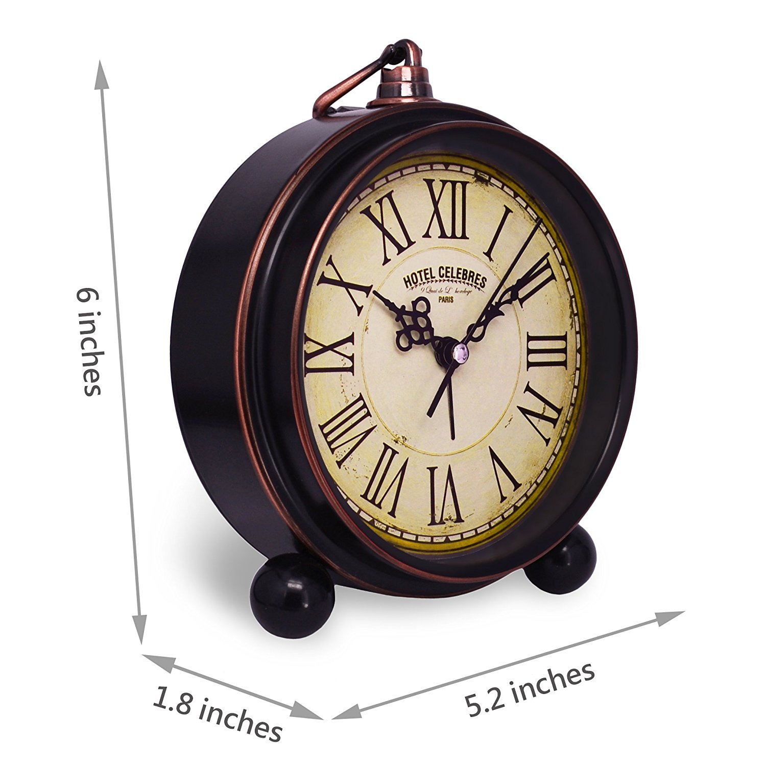 Vintage Retro Living Room Decorative NonTicking, Sweep Second Hand