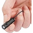 KeyUnity KF00 Titanium Mini Keychain LED Flashlight, 15 Lumens Waterproof Electric Torch Light Handheld Size Single Mode for Camping, Hiking, Climbing, Fishing, Backpacking (Black)