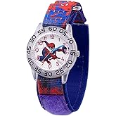 Marvel Spiderman Watch for Kids - Spiderman Watch Boys - Spider-Man Watches for Boys 4-6 - Toys - Kids - Marvel Toddler - Teen - Dark Blue Case - Multicolor 3D Strap