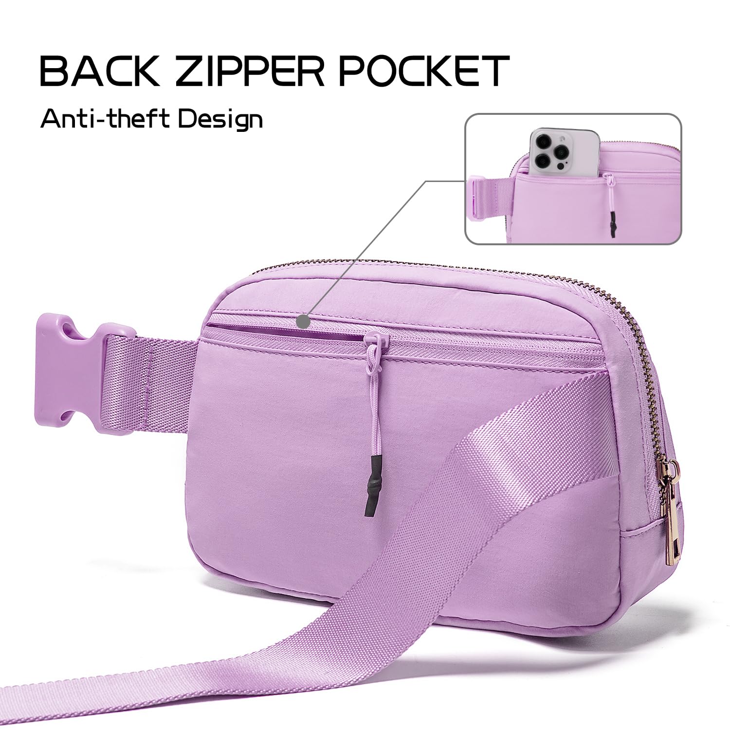Gitus Gifts for 8 9 10 11 12 Year Old Girls Belt Bag Fanny Pack Crossbody Bags with Initial Letter Patch Cute Stuff Birthday Gifts for Teen Girls Women Personalized Trend Stuff (Lavender-E)