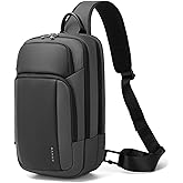 BANGE Large Sling Bag for Men, Waterproof Crossbody Backpack for Men, Fashion Shoulder bags with Pad Compartment