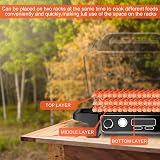 PEUTIER Stainless Steel Grill Rack for Ninja Woodfire BBQ Smoker Camping view 2