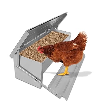 Voilamart 5kg Auto Chicken Feeder Automatic Treadle Self Opening