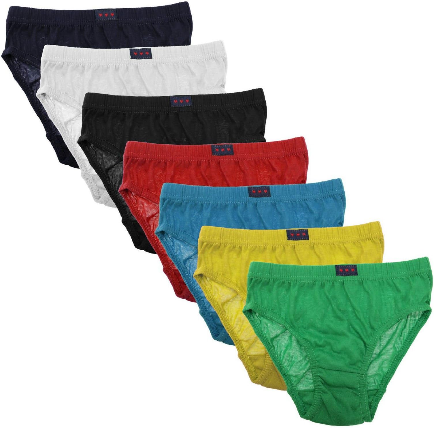 Boy's Extra Soft Colourful Cotton Briefs Pants Set (7 Pair Multi Pack).