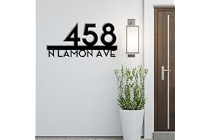 Personalized House Number Custom Metal Address House Numbers Modern House Number Sign for Outside