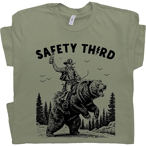 T-shirt Uomo Grande E Alta '2° Emendamento' – Gildan Cotone, Grigio, Stampa Orsi E Pistole