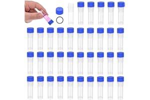PATIKIL 1mL Plastic Cryogenic Vial, 36Pcs Frozen Test Tube Graduated Vial Container Storage Screw Cap for Lab Laboratory Scie
