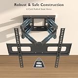 BONTEC Wall Mount 23–70 Inch Full Motion TV Bracket Up to 45kg 400x400 VESA view 2