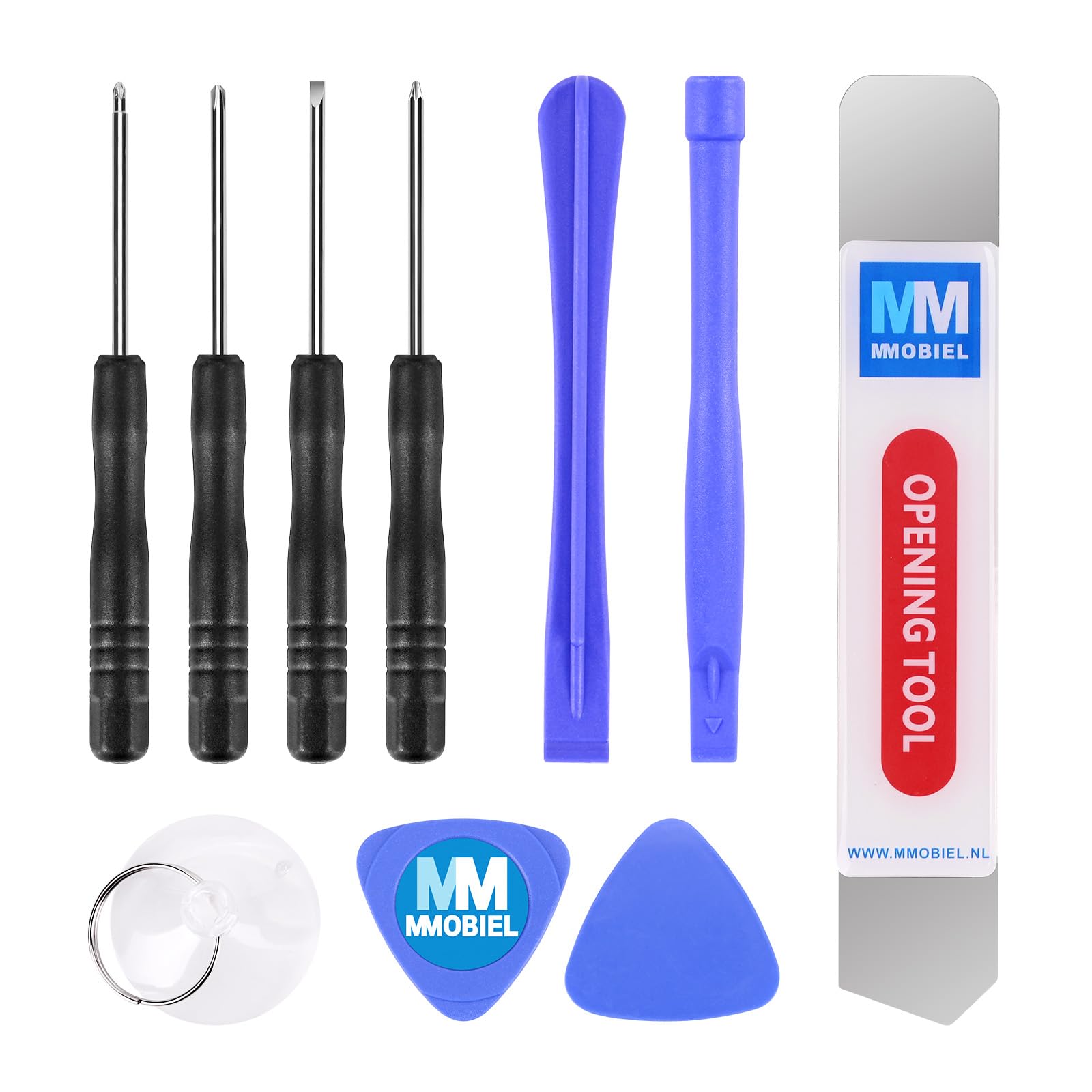 MMOBIEL Tool Kit with 10 Piece Repair Opening Pry Tool Screwdriver Set Compatible with Smartphones, Tablets and More