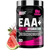 Nutrex Research EAA Hydration | EAAs + BCAA Powder | Muscle Recovery, Strength, Muscle Building, Endurance | 8G Essential Amino Acids + Electrolytes | Strawberry Watermelon 30 Serving