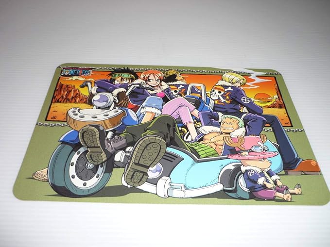 Amazon Co Jp One Piece ワンピース アニメ版 パッドダス マウスパッド 麦わら海賊団 バイク Hobby
