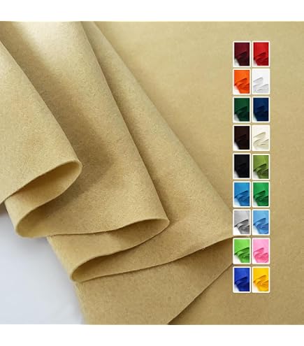 Tela De Fieltro Acrílico De 1/16 De Grosor Y 72 Pulgadas De Ancho - Ideal Para Manualidades Y Proyectos DIY