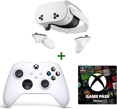 Meta Quest 3S 128 GB with Xbox Robot White Controller and 1 Month Game Pass