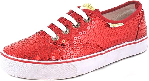 ladies red casual shoes