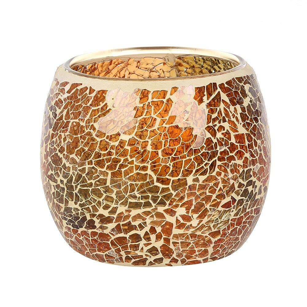 Something Different CH_33331 Candle Holder | Large Brown Crackle | 1pc. 349g