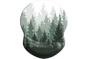 Mouse Pad with Support, Pain Relief Ergonomic Mouse Pad, Comfortable Durable Computer Mouse Pad Wrist Rest with Non-Slip PU B