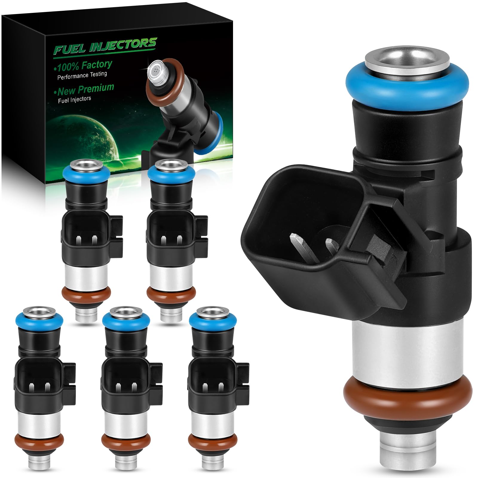 Photo 1 of SZKAIDAG Fuel Injectors for:-Ford 2011-2014 F150 Edge Explorer Flex Police Interceptor Sedan Transit 150 250 350 for:-Mustang for:-Lincoln MKX 3.5L 3.7L Replacement OE# 0280158191 FJ1116 6PCS