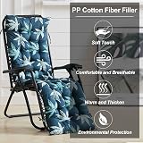 DKIEI Floral Printed Sun Lounge Cushion 168x48x8cm Leaf Green view 4