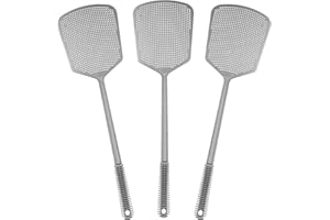 Fly Swatter Plastic Fly Swat 3PCS Manual Flyswatter Long Handle Racket for Indoor Outdoor