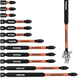 LOZAGU 12-Piece Phillips Bits #2 Impact