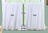 Creative Linens Battenburg Lace Kitchen Curtain