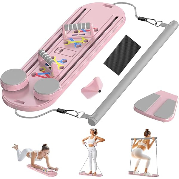 Multifunctional Pilates Board - 6-in-1 Foldable Reformer For Abs, Arms, Hips & Legs