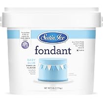 Amazon.com: Satin Ice Baby Blue Fondant, Vanilla, 5 Pounds ...