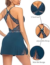Avidlove Sexy Sleepwear for Women Chemise Nightgown