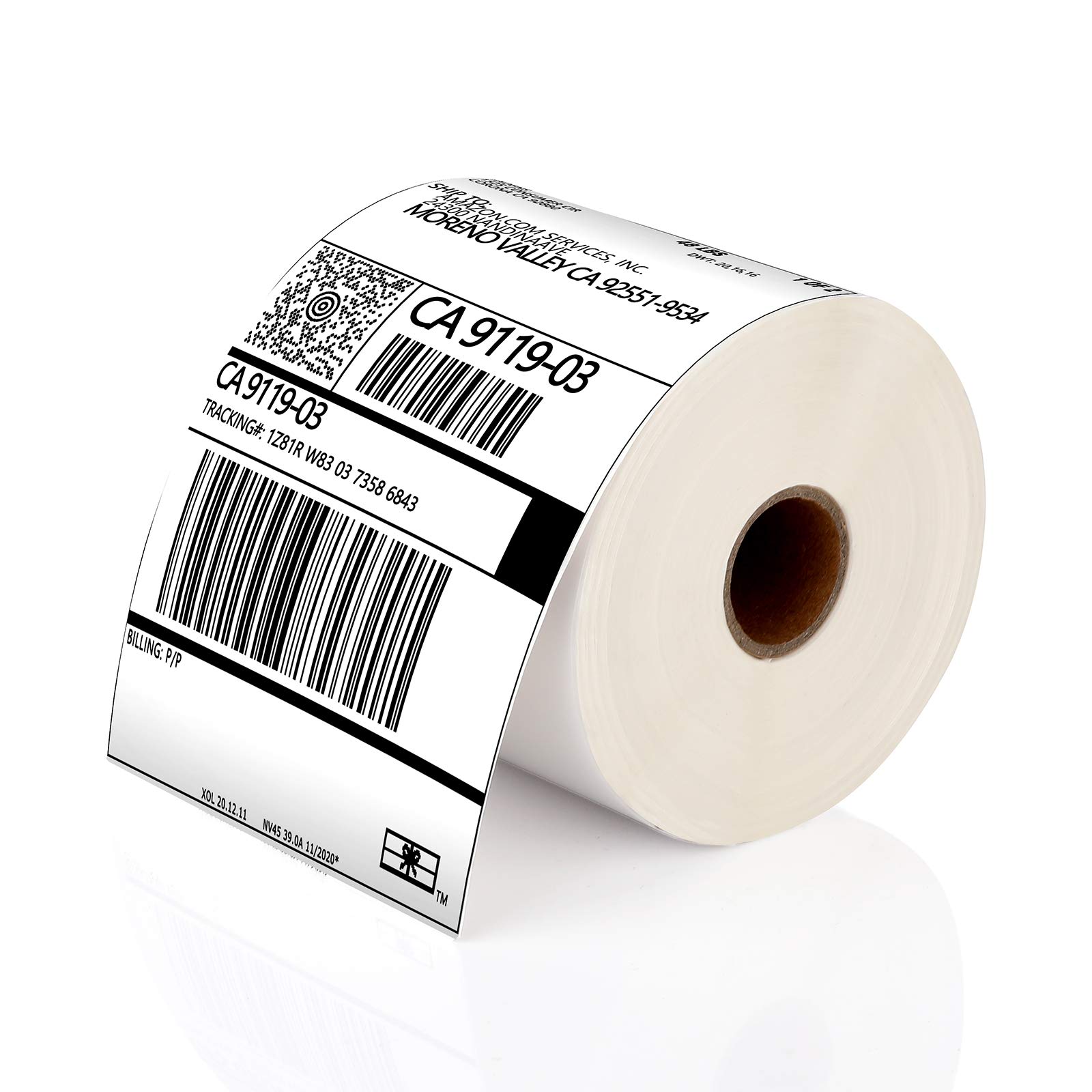Thermal Direct Shipping Labels 4x6-350 Labels, Compatible with Rollo, Brother, Zebra and Most Thermal Printer, Perforated, Commercial Grade, Doesn't Compatible with Dymo
