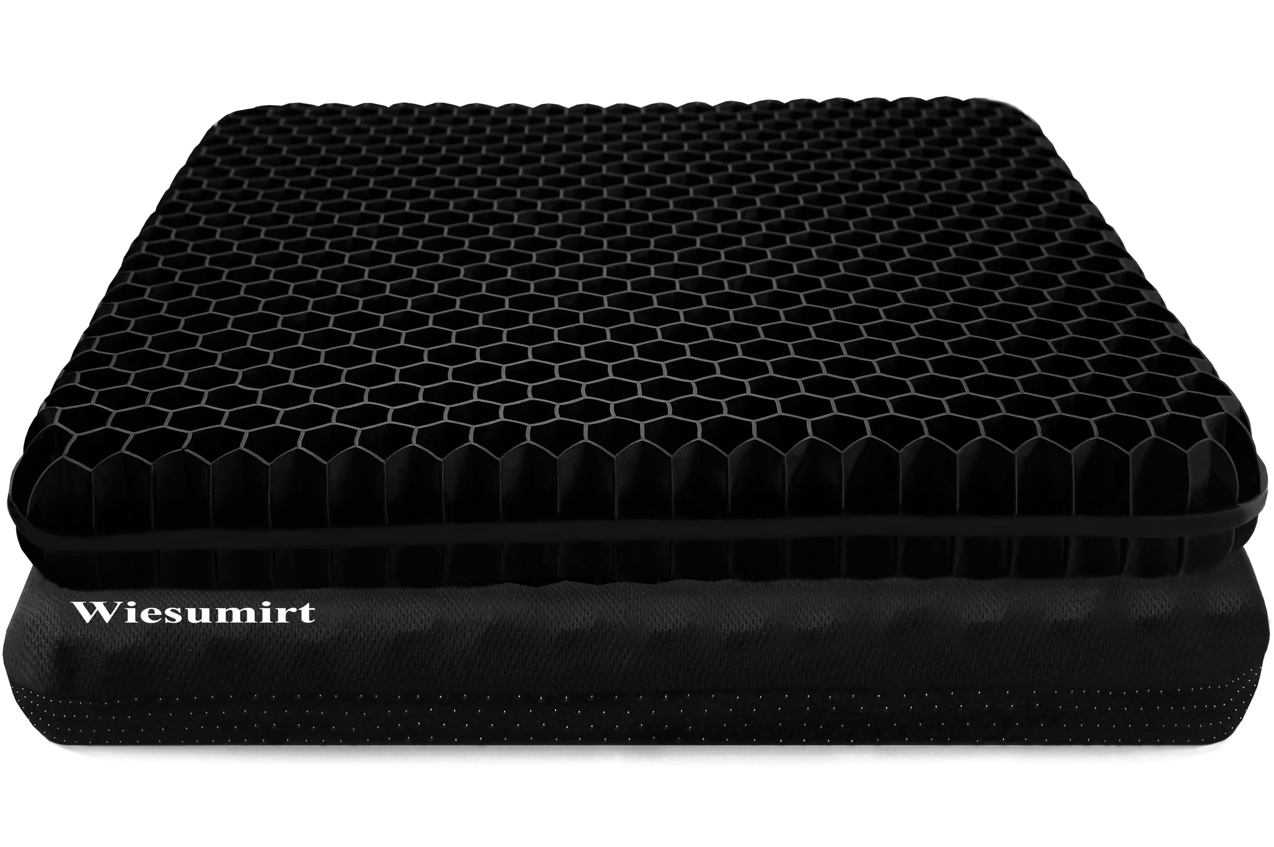 Photo 1 of *SMALL SNAG** Plus Size Gel Seat Cushion for Long Sitting, Extra Large and Thick, Seat Cushion for Back, Sciatica, Hip, Tailbone Pain Relief, Used for The Office, Wheelchair, Car, Truck, Recliner, Stadium. (Black)