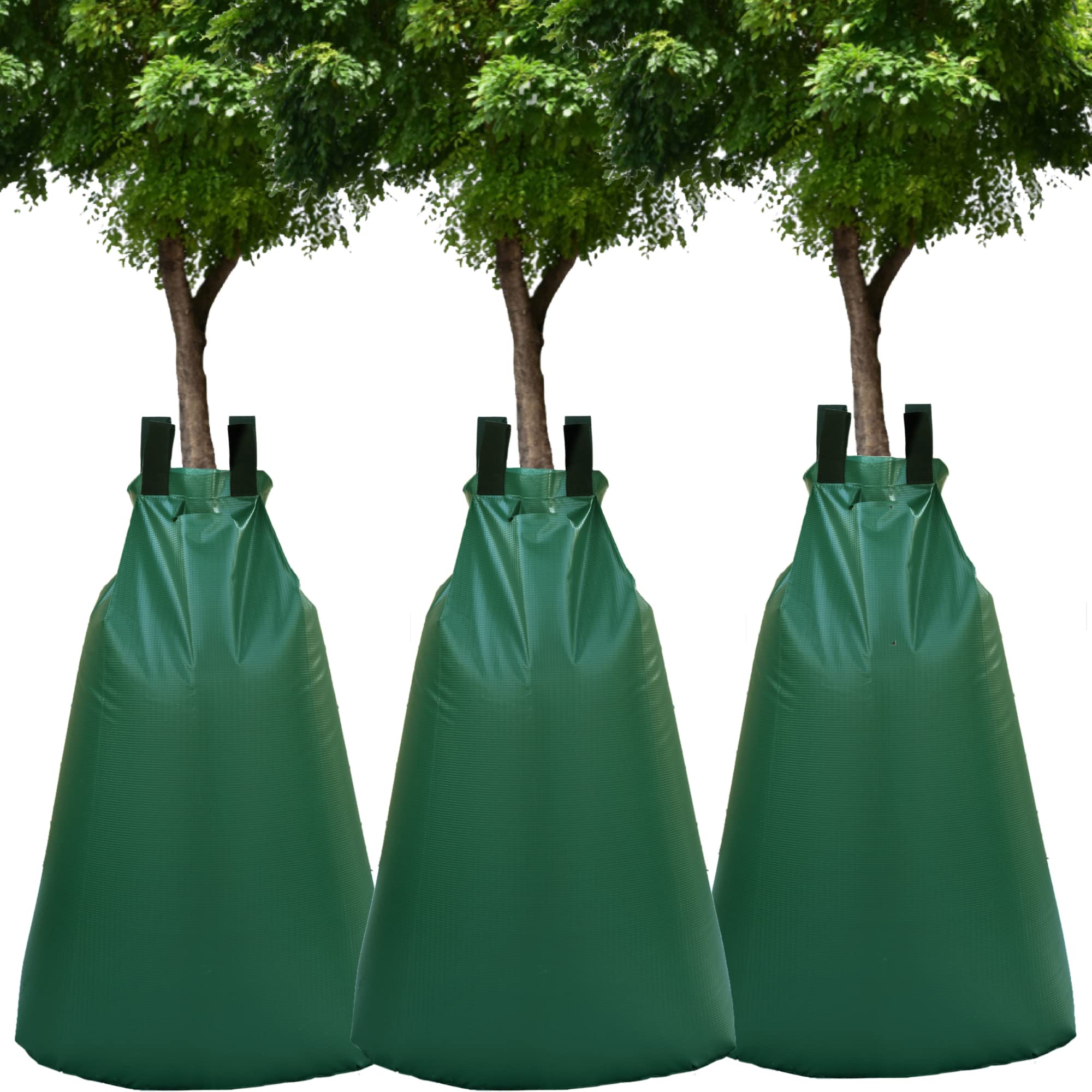 Horsande Premium PVC Drip Irrigation Bag - 20 Gallon, Slow Release Watering for Trees, 3 Pack