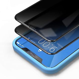 Bewahly Privacy Panzerglas Schutzfolie für iPhone 11 Pro/XS/X [2 Stück], 3D Full Screen Sichtschutz Panzerglasfolie Blickschutzfolie Displayschutzfolie Anti-Spy Glas Folie mit Positionierhilfe