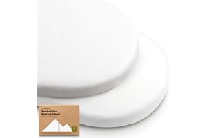 2pk Organic Baby Bassinet Sheets Boys, Girls, Fitted Sheet (Soft White) | 100% Cotton Bassinet Mattress Sheets, Compatible with Halo Bassinest Swivel Sleeper, Graco, Baby Delight, Universal Fitted
