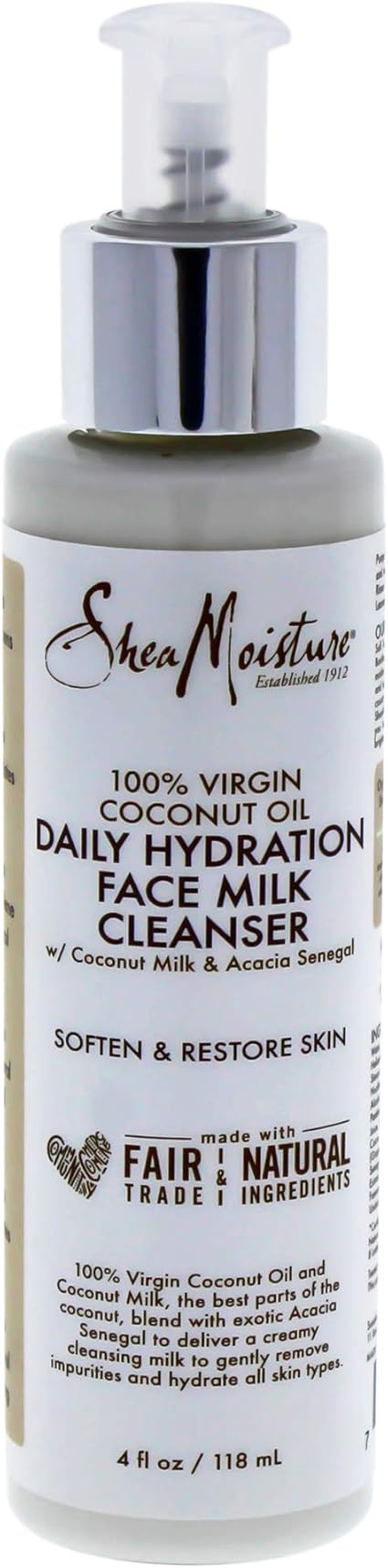 shea moisture face milk cleanser