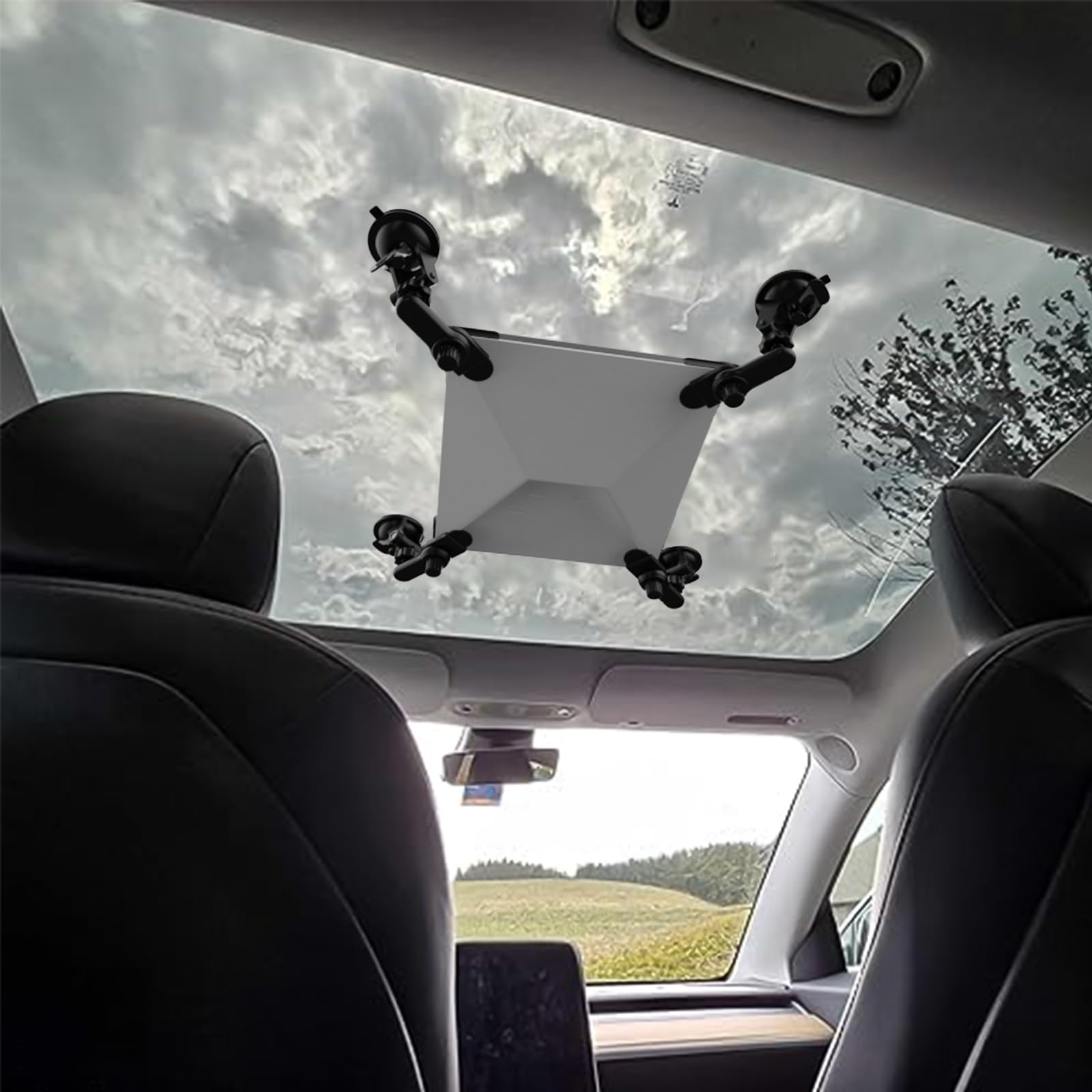 Photo 1 of **ONLY 3 MOUNTS/MISSING SHADE**Starlink Mini Sunroof Suction Cup Mount – Secure Mounting Kit for Car Windows and Sunroofs – Strong Suction Cups Ensure Stable Satellite Signal for RVs, Boats, and Road Trips