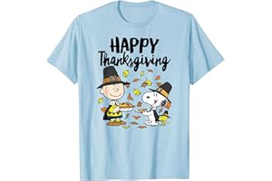 Peanuts - Happy Thanksgiving Charlie Snoopy Woodstock T-Shirt