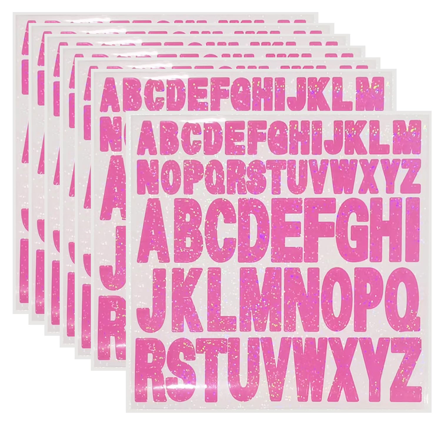 Photo 1 of Starboling Letter Stickers,2 Inch+1 Inch Pink Alphabet Sticker,Self Adhesive Vinyl for Crafts Outdoor Sign Wall Mailbox Windows Doors Car posterboard