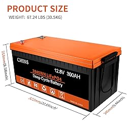 CHINS LiFePO4 Battery 12V 300Ah Lithium Battery