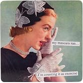 Anne Taintor Square Refrigerator Magnet Strong Funny Fridge Magnets for Kitchen, Office, Whiteboards, 3 3/8" Square, My Mascara Ran