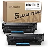 S SMARTOMNI Compatible Toner Cartridge for Canon FX-10 FX-9 104 HP 12A Q2612A (2-Pack), use with Canon ImageClass D450 D420 D
