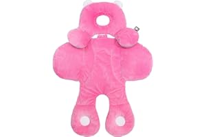 BENBAT Total Body Baby Support Pillow - Stroller Or Car Seat Baby Body Support Pillow - Baby Head Support Pillow and Body Support for Babies - Newborn Gifts and Gifts for Baby Shower (Pink)