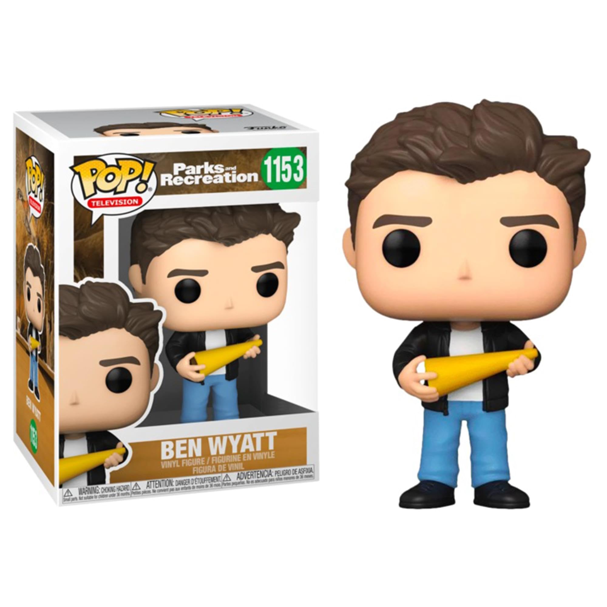 Funko POP! TV: Parks & Rec - Ben Wyatt - 1/6 Odds for Rare Chase Variant - Parks and Recreation - Collectable Vinyl Figure - Gift Idea - Official Merchandise - Toys for Kids & Adults - TV Fans