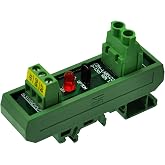 Slim DIN Rail Mount AC/DC Current Sensor Module, Based on ACS712. (+/-20Amp)