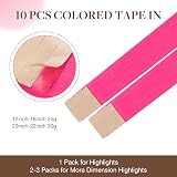 GOO GOO Tape in Hair Extensions 14in Pink 10pcs 25g Remy Human Hair view 3
