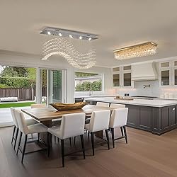 Siljoy Modern Crystal Chandelier, 12-Light Luxury