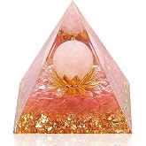 Hopeseed Orgone Pyramid Orgonite Healing Crystal Pyramid, Rose Quartz | Reiki, Chakra, Meditation; Positive Energy, Reduce Stress; Love, Harmony, Compassion &amp; Connection; Birthday &amp; Holiday Gifts