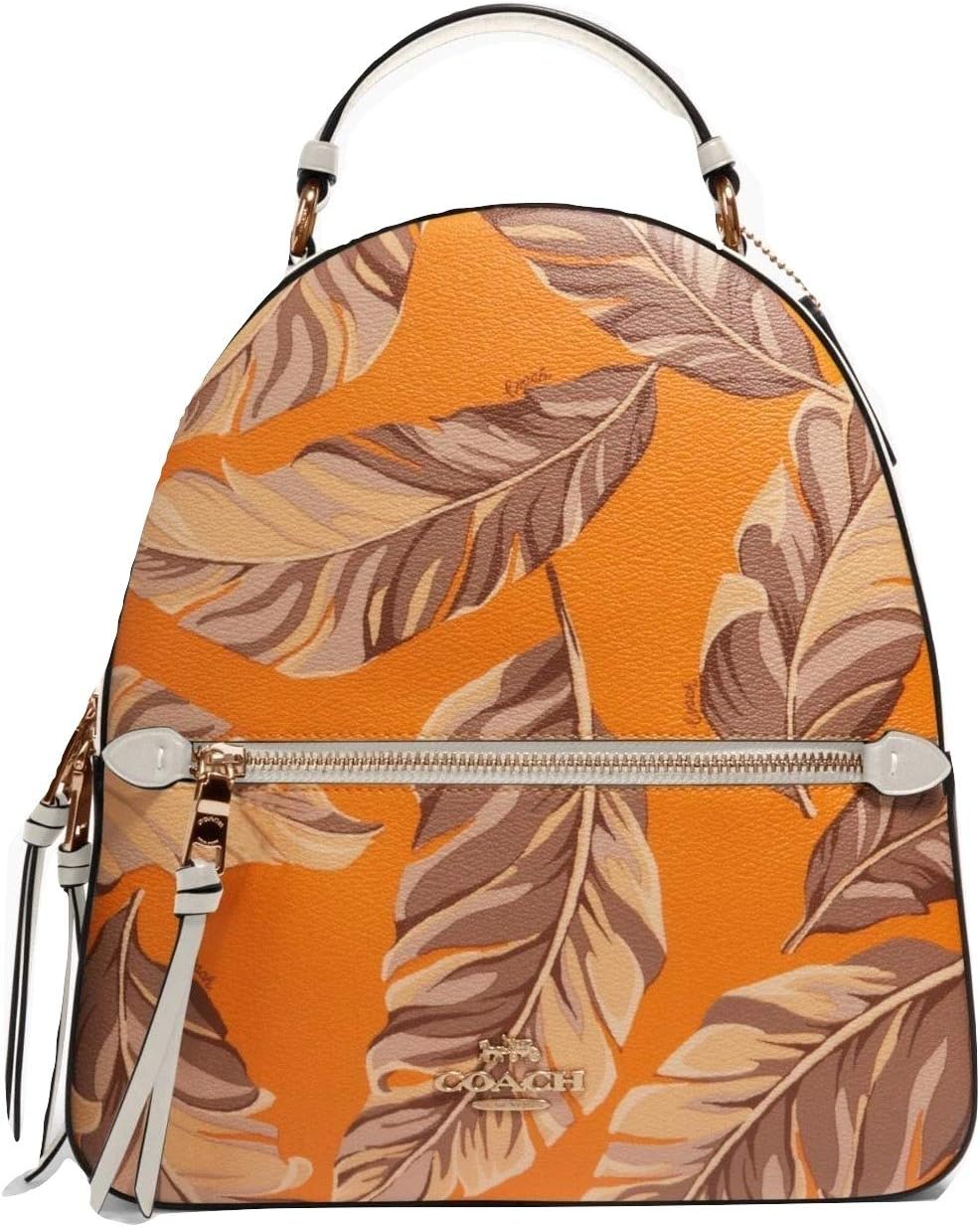 JORDYN BACKPACK WITH BANANA LEAVES PRINT Redwood Sunbeam Multi